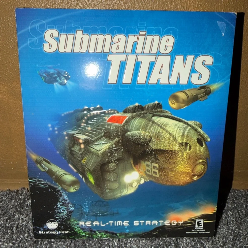 Submarine Titans PC Video Game 2000 Rated E For Everyone Used Pre Owned Vintage.